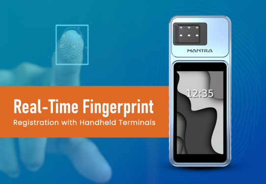 Handheld biometric terminals enable real-time fingerprint registration